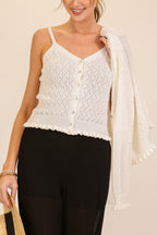 POSITANO CROCHET CARDIGAN SET