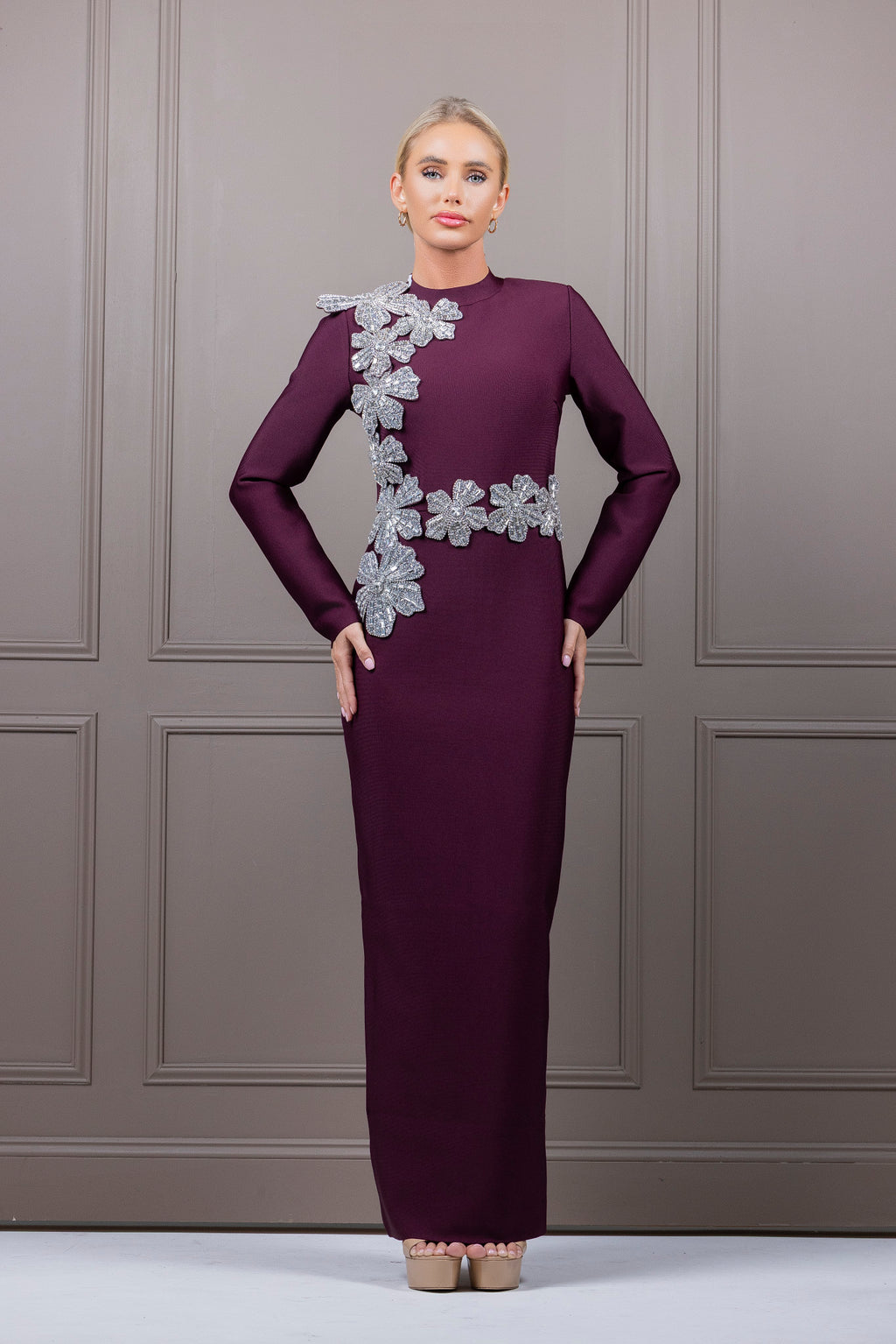 LIDIA WINE DRESS